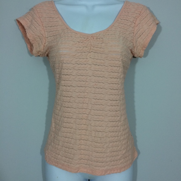 Pins & Needles Tops - Pins & Needles Womens Medium Peach Scoop Neck Top